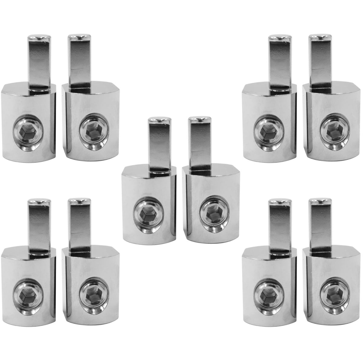 5 Pairs Input Adapter Colodoil Silver 0 Gauge Amp Kit Power Supply