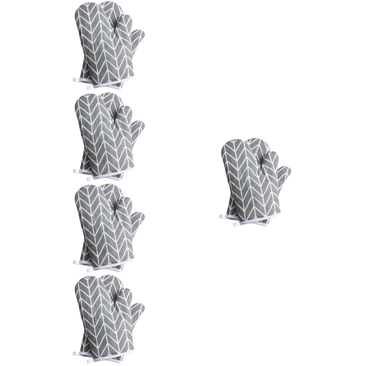 5 Pairs Insulation Gloves Mittens Heat Insulated Oven Mitt Oven Mitts