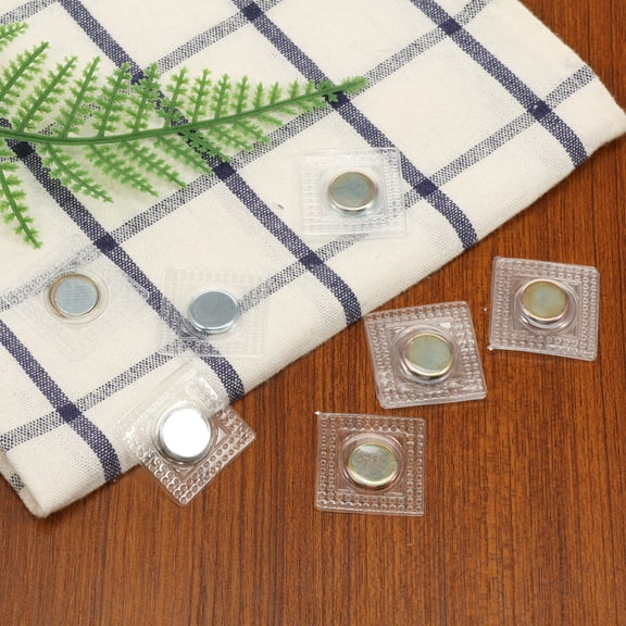 5 Pairs Invisible Hidden Sew on Waterproof PVC Round Magnetic Snap Magnetic Button for DIY Clothing Home Textile Project