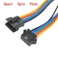 thumbnail image 1 of 5 Pairs Jstsm 5 Pin Plug Male To Female Wire Connector Led Light With Cable, 1 of 4