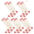 thumbnail image 1 of 5 Pairs Knee High Soccer Socks for Men Women, Cushioned Athletic Football Socks, Breathable Moisture Wicking, Stretch Fit for Team Sports, Training and Outdoor Play, 1 of 5