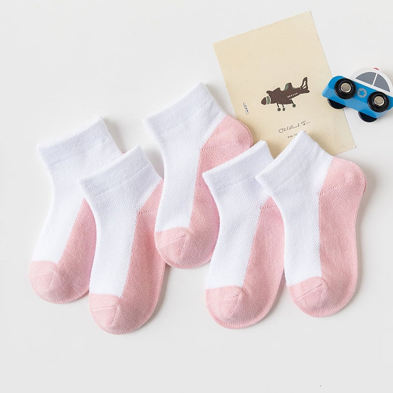 5 Pairs/Lot 2024 New Summer Children Socks Cotton Kids Teen Fashion