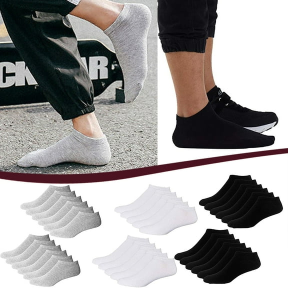5 Pairs Low Cut Sports Socks for Men and Women Breathable Invisible No Show Socks