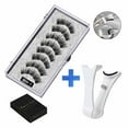 thumbnail image 1 of 5 Pairs Magnetic Eyelashes Kit with Applicator Tweezers, Reusable Natural Look False Eyelashes for Daily Wear, 1 of 6