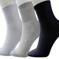thumbnail image 1 of 5 Pairs Men Business Breathable Socks Thermal Soft Cotton Blended Casual Sport Sock, 1 of 8