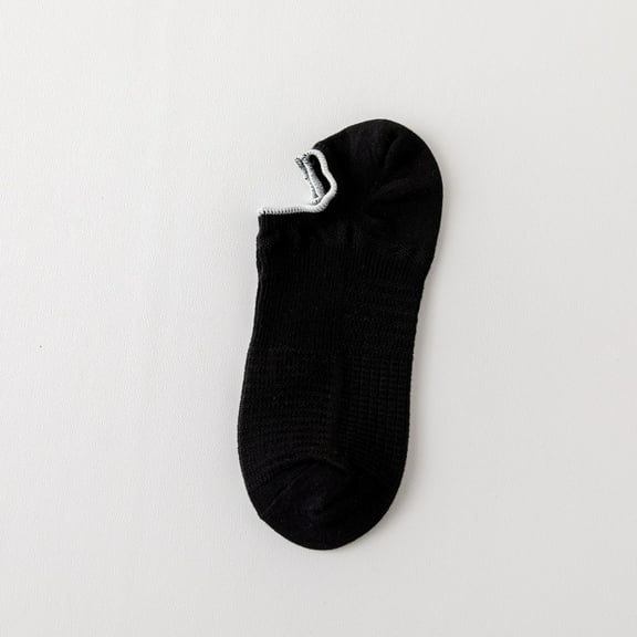 5 Pairs Men Cotton Low Cut Socks Stretch Breathable Summer Short Boat Socks