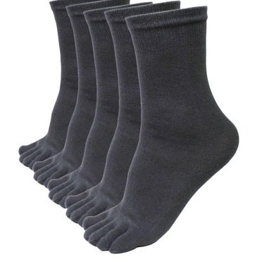 5 Pairs Women's Toe Socks - Five Finger Cotton Low Cut Socks For Casual & Sports
