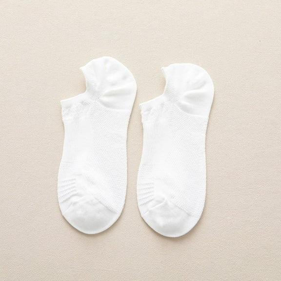 5 Pairs Men Summer Cotton Short Tube Low Cut Boat Socks Breathable Thin Socks