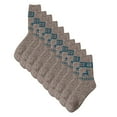 thumbnail image 1 of 5 Pairs Men Warm Cotton Socks, Soft Cotton Bootie Socks Men Above Ankle Crew Socks, 1 of 3