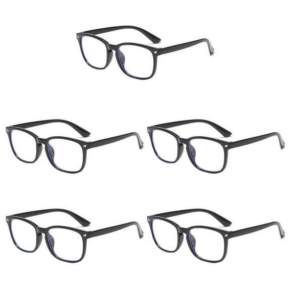 5 Pairs Men Women Unisex Round Frame Blue Light Blocking Reading Glasses Readers +2.25