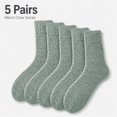 thumbnail image 1 of 5 Pairs Men's Wool Loop Socks, Winter Warm Thick Socks, Men's Outdoor Home Casual Socks fits all sizes 8-12, 1 of 9