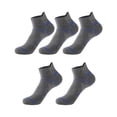 thumbnail image 1 of 5 Pairs Mens Ankle Running Socks, VLOOCKLW Breathable Fast-Dry Running & Gym Workout Socks Low Cut Cushioned Athletic Sports Socks, 1 of 3