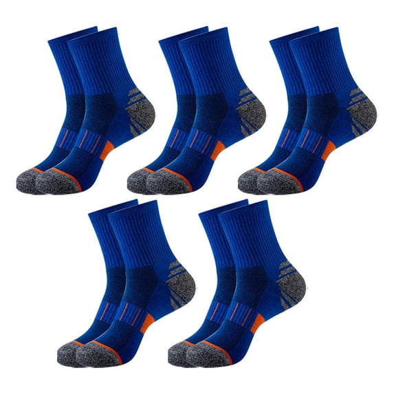 5 Pairs Mens Ankle Running Socks, VLOOCKLW Breathable Fast-Dry Running & Gym Workout Socks Low Cut Cushioned Athletic Sports Socks