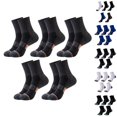 thumbnail image 1 of 5 Pairs Mens Ankle Running Socks, VLOOCKLW Breathable Fast-Dry Running & Gym Workout Socks Low Cut Cushioned Athletic Sports Socks, 1 of 4