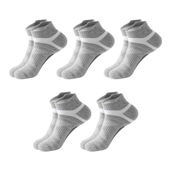 5 Pairs Mens Ankle Running Socks, VLOOCKLW Breathable Fast-Dry Running & Gym Workout Socks Low Cut Cushioned Athletic Sports Socks