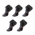 thumbnail image 1 of 5 Pairs Mens Ankle Running Socks, VLOOCKLW Breathable Fast-Dry Running & Gym Workout Socks Low Cut Cushioned Athletic Sports Socks, 1 of 3