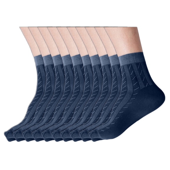 5 Pairs Mens Breathable Cotton Socks Formal Suit Dress Sock Daily Casual Stockings Work Business Short Tube Ankle Socks