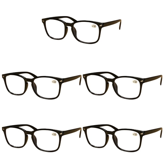 5 Pairs Mens Unisex Blue Light Blocking Reading Glasses Anti Blue Light Readers +1.75