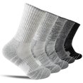 thumbnail image 1 of 5 Pairs Merino Wool Hiking Socks Warm Thermal Winter Cozy Cushioned Moisture Wicking Socks for Women & Men, 1 of 6