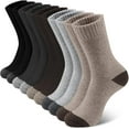 thumbnail image 1 of 5 Pairs Merino Wool Socks for Men, Super Thick Hiking Thermal Socks for Cold Weather, 1 of 6