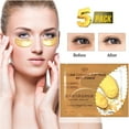 5 Pairs New Gold Powder Gel Collagen Eye Sheet Cold Compress for Eye