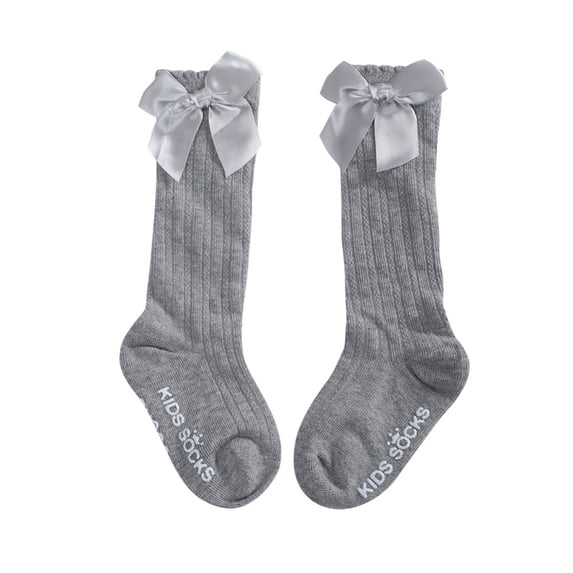 5-Pairs Newborn Baby Girls Socks New Kids Socks Toddlers Girls Big Bow Knee High Long Soft Cotton Lace Baby Socks Children Socks 0-3Y