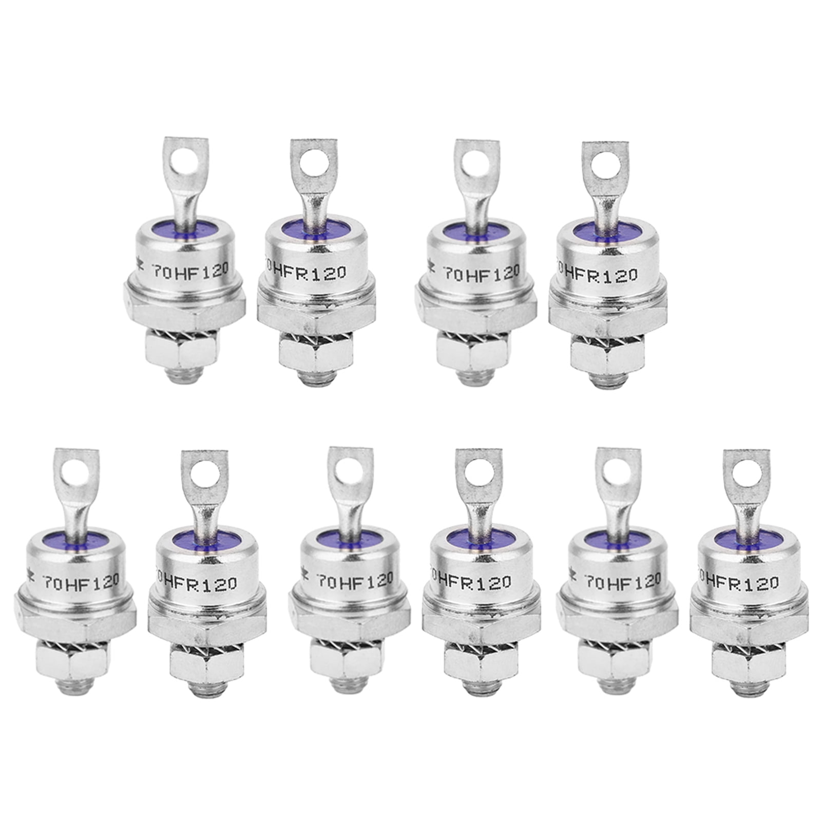 70HFR120/70HF120 Rectifier Diodes - 5 Pairs 70A 1200V Stud Mount For Battery Charging