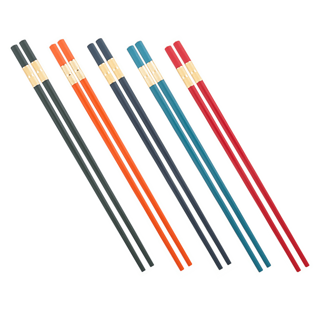 5 Pairs Reusable Chopsticks Nonslip Chopsticks Heatresistance