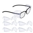 thumbnail image 1 of 5 Pairs Safety Shields, safety shields for eyeglasses clear side shields eye protection slip on shields fits small to medium eyeglasses, 1 of 9