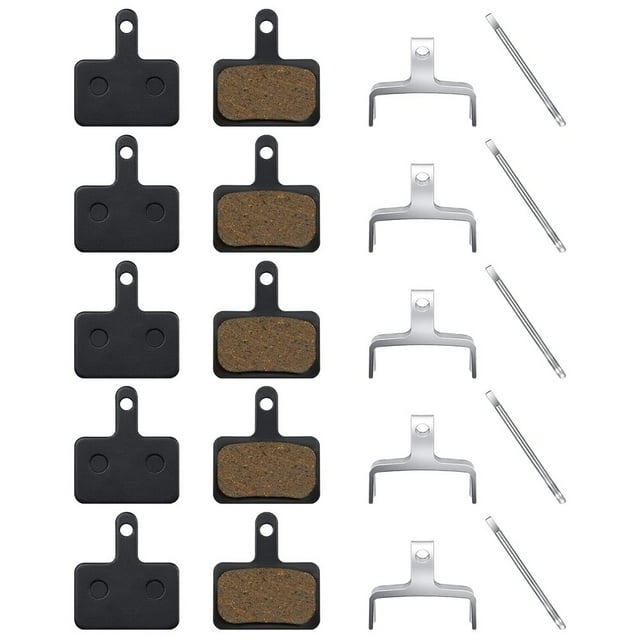 5 Pairs Semi Metallic Bike Brake Pads Disc Mountain MTB Ebike Brake