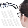 thumbnail image 1 of 5 Pairs Soft Silicone Eyeglass Ear Cushions,2.2x0.23In Glasses Sock Pieces Tube,Gray Non Slip Eyeglass Ear Cushions,Eyeglass Soft Silicone Pads, 1 of 6