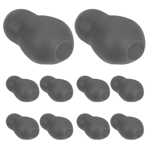 DEEPCRAFF 5Pairs Grey Silicone Earbud Tips Replacement Soft Stethoscope Ear Tips for Enhanced Sound Clarity