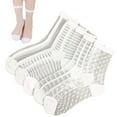 thumbnail image 1 of 5 Pairs Summer Transparent Silk Socks Breathable Sheer Socks Plaid Stripes Dot Thin Women Crystal Silk Socks Ankle Socks, 1 of 7
