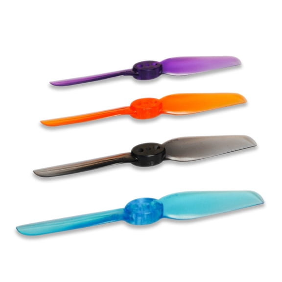 5 Pairs T65MM 2-Blade Propeller 65mm 2.5 Inch CW CCW Propeller for Ultramicro/Toothpick FPV Drone Quadcopter Orange&Red