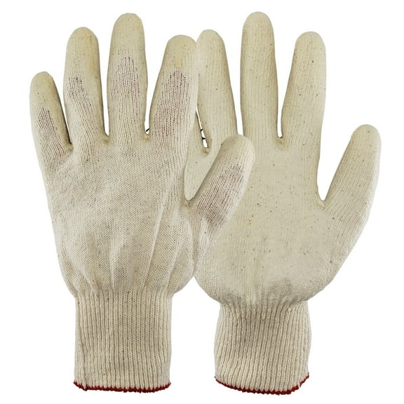 5 Pairs, The Elixir String Knit Palm, White Latex Dipped Nitrile Coated Work Gloves for General Purpose, Safety Working Gloves, Made in Korea