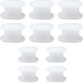 thumbnail image 1 of 5 Pairs Toe Separators, Soft Silicone Toe Spacer, Bunion Relief Pads, Toe Separators Hammer Toe Straightener for Overlapping Toes, Bunion Corrector for Men and Women(White), 1 of 4