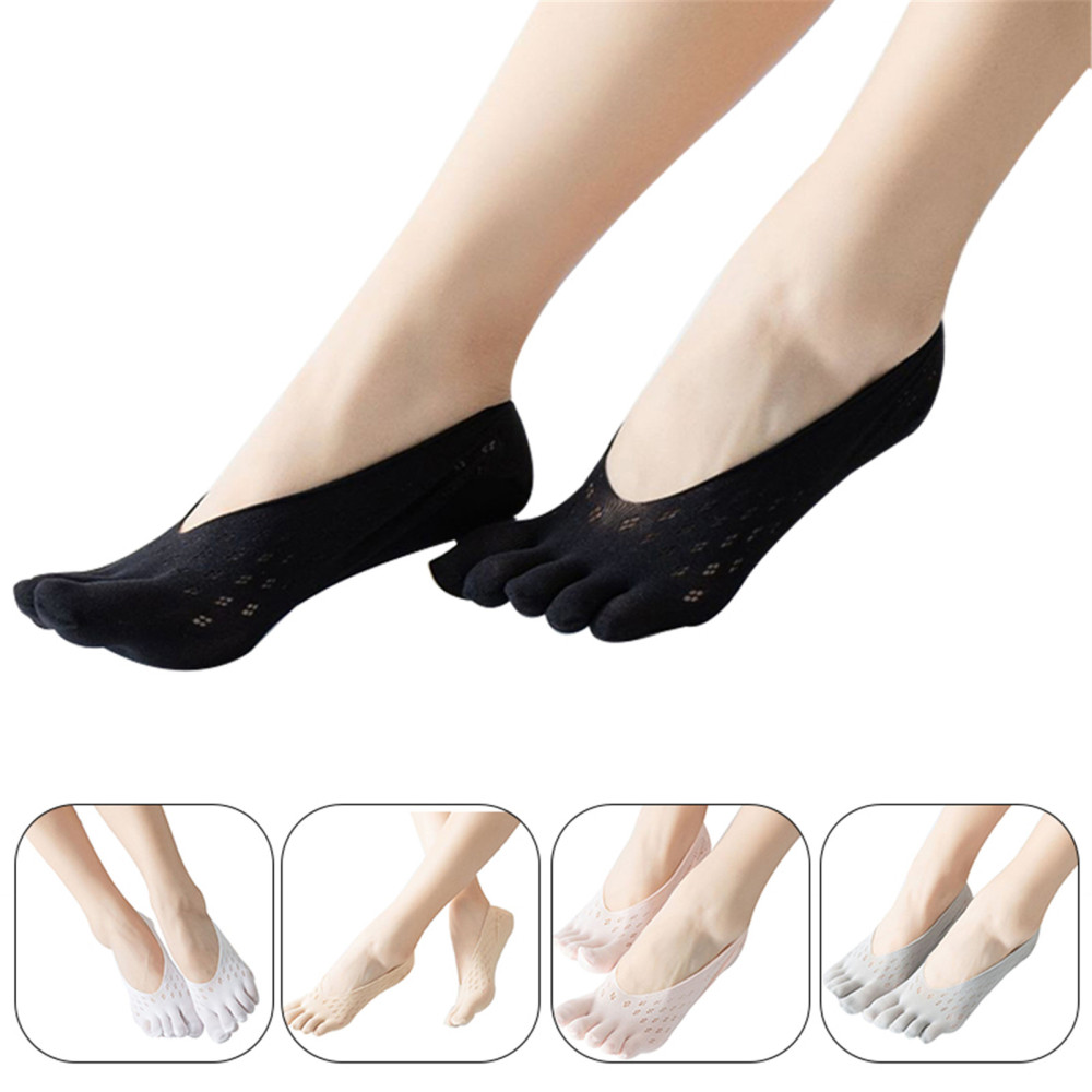 5 Pairs Toe Socks For Women Toes Finger Socks Invisible Non-slip Five ...
