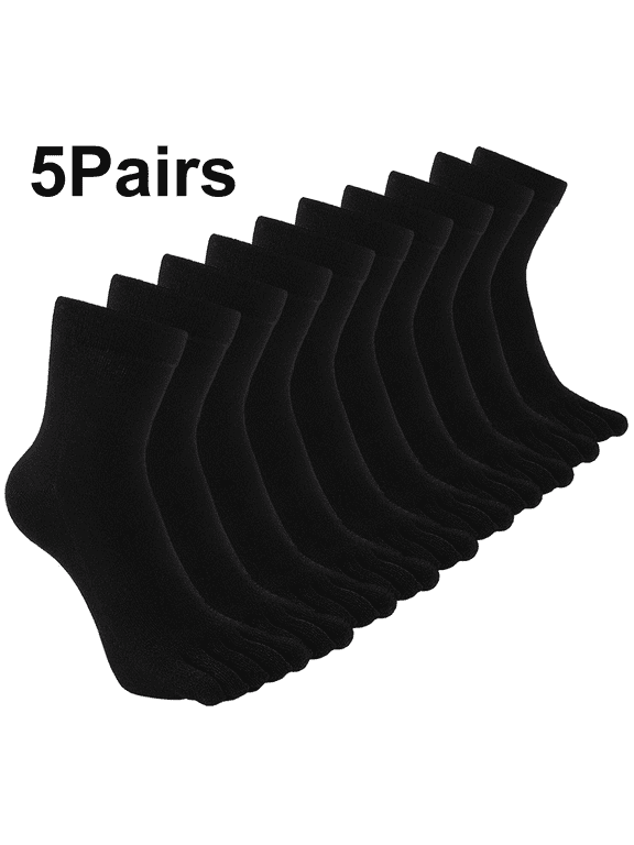 5 Pairs Toe Socks for Men and Women Athletic Running Casual Five Finger Five Toe Socks