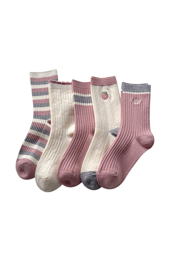 5 Pairs Ultra Soft Long Scrunch Socks for Women, Breathable Slouch Boot Socks