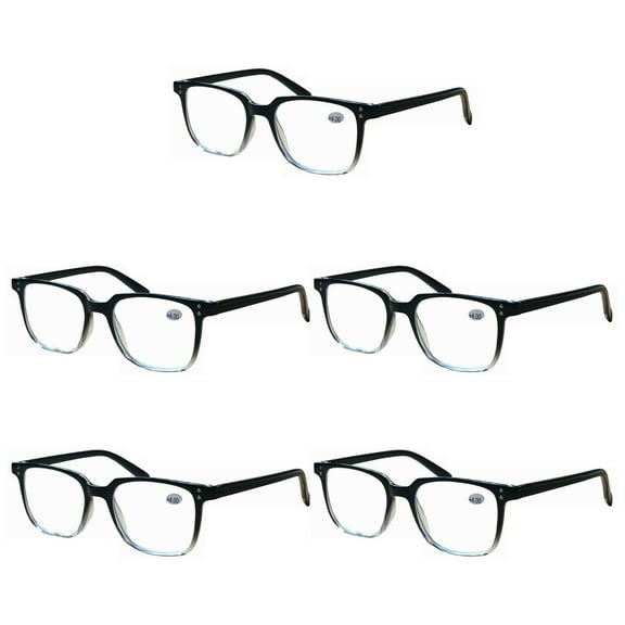 5 Pairs Unisex Blue Light Blocking Reading Glasses Computer Readers for Men Women +0.75