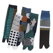 5 Pairs V-Toe Tabi Cotton Socks for Men