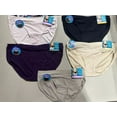 thumbnail image 1 of 5 Pairs Vanity Fair Beyond Comfort Silky Stretch Bikini Panty 18291 Assorted, Size 7, 1 of 12