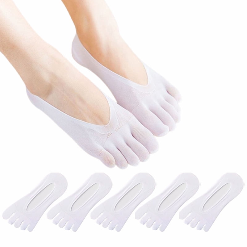 5 Pairs Woman Girl Five Finger Socks Invisible Toes Socks Invisibility
