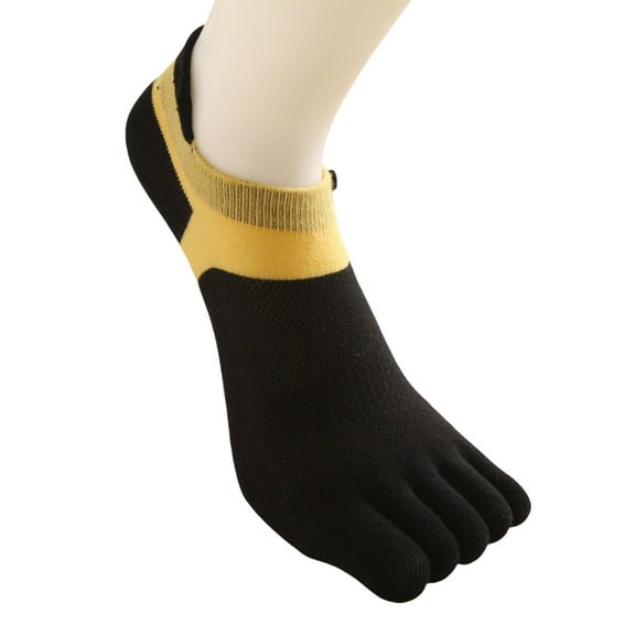 5 Pairs Women Cotton Low Cut Toe Socks Non Slip Toe Separator Sports Short Socks