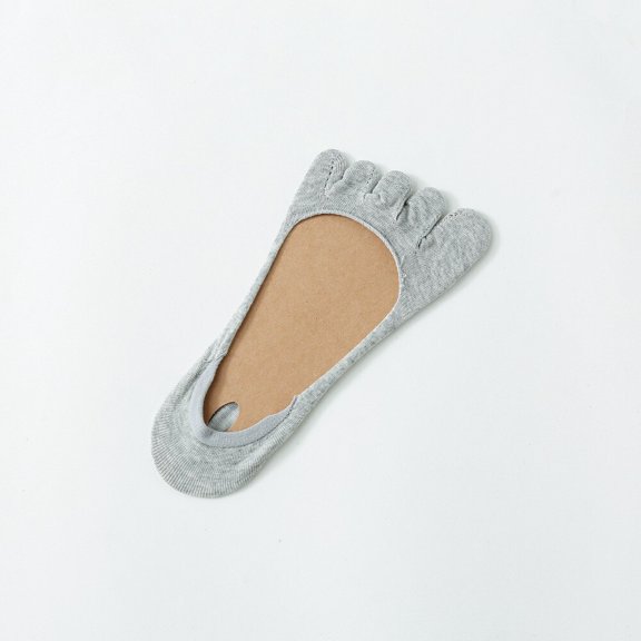 5 Pairs Women Cotton Toe Socks No-Show Low Cut Non Slip Toe Separator Socks