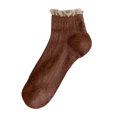 thumbnail image 1 of 5 Pairs Women Lace Flower Hollow Mesh Low Cut Socks Summer Autumn Boat Socks, 1 of 1