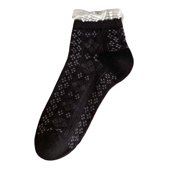 5 Pairs Women Lace Flower Hollow Mesh Low Cut Socks Summer Autumn Boat Socks