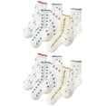 thumbnail image 1 of 10 Pairs Women Ruffle Crew Socks, Cute Floral Cotton Casual Socks, 1 of 8