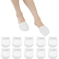 thumbnail image 1 of 5 Pairs Women Toe Topper Cotton Half Socks No Show Mule Socks, 1 of 6