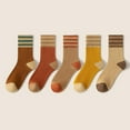 thumbnail image 1 of 5 Pairs Women Wool Socks Thick Thermal Crew Winter Warm Socks Size 5-9, 1 of 4